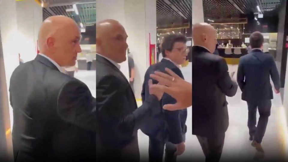 video inedito mostra moraes chamando suspeito de hostilizacao de bandido