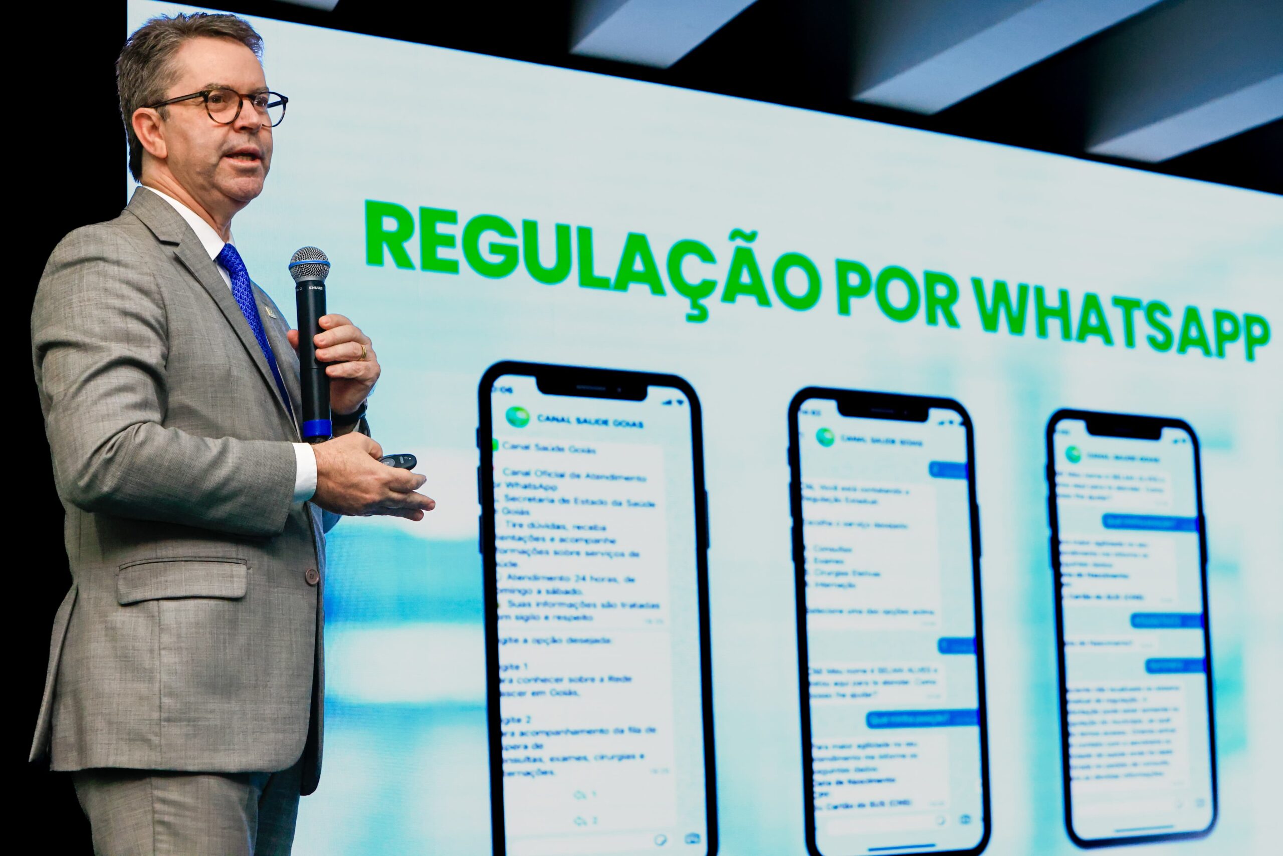 Secretário da Saúde no lançamento do Canal Saúde Goiás
