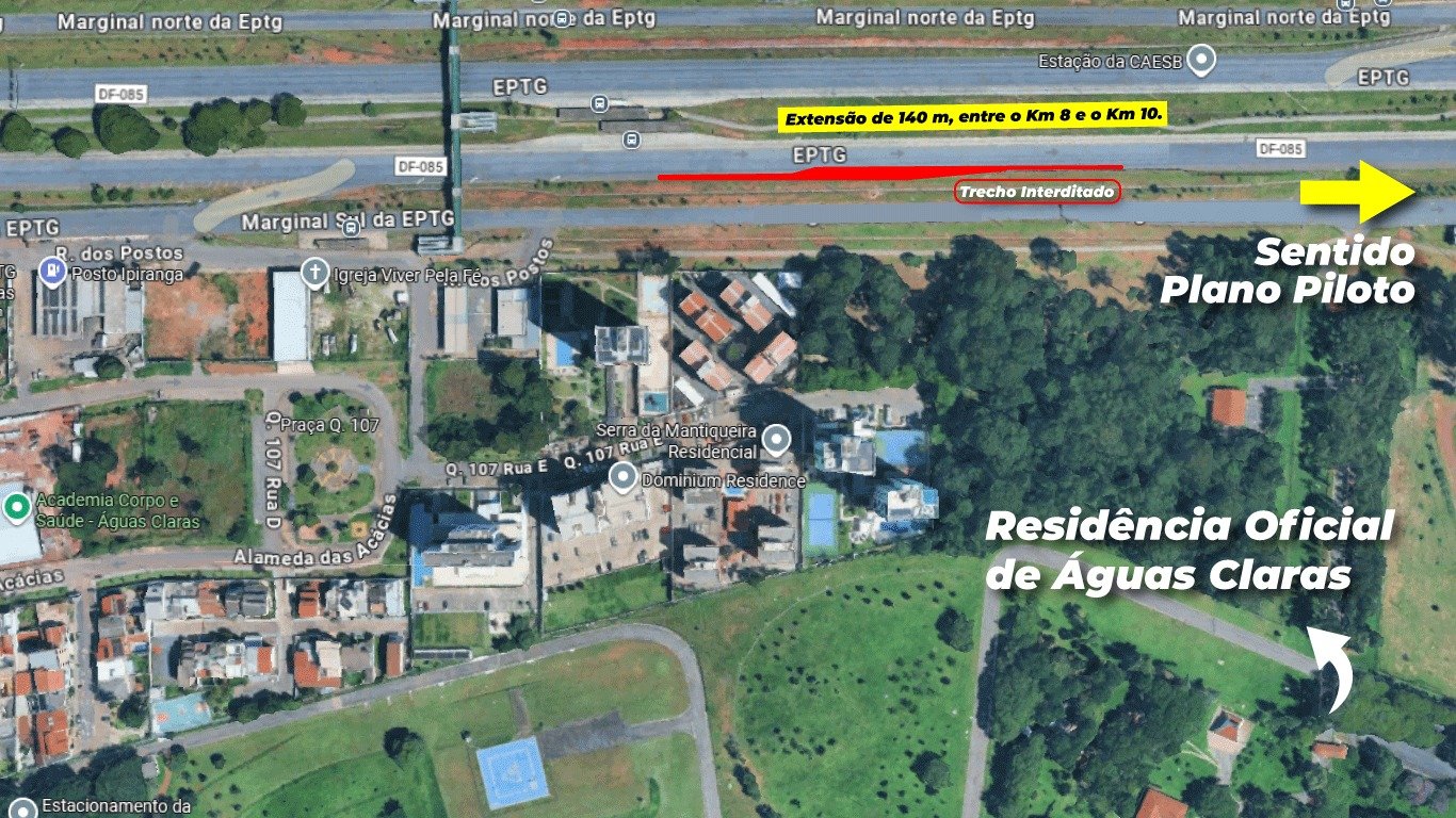 Caesb faz nova etapa de obra para conectar sistemas de Descoberto e Torto/Santa Maria